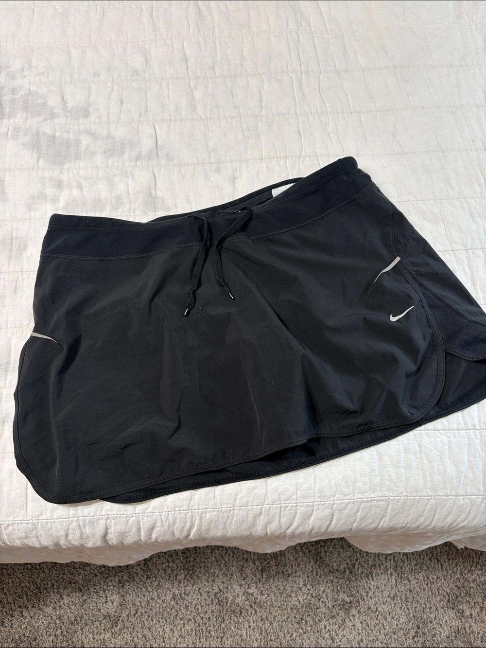 Nike Black Athletic Skort with Reflective Swoosh